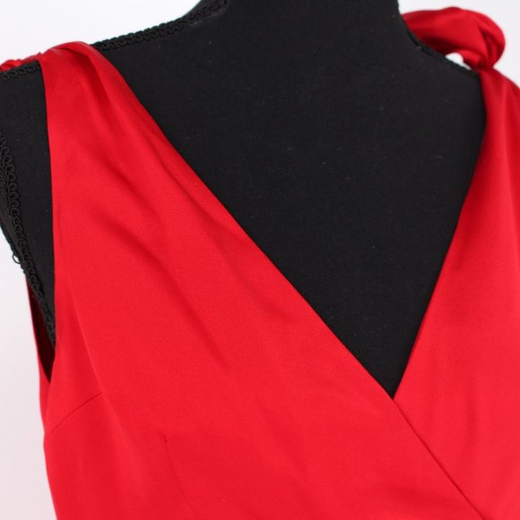 NWT Reformation Siena Satin Silk Cherry Red Maxi V-Neck Dress size 0 XS NEW - Picture 3 of 7